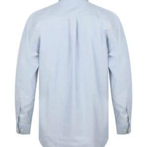 Henbury Long Sleeve Classic Oxford Shirt — H510 BLU BACK