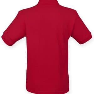 Henbury Heavy Poly/Cotton Piqué Polo Shirt — H400 VRD BACK