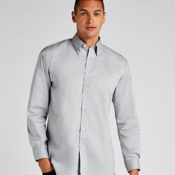 Kustom Kit Premium Long Sleeve Classic Fit Oxford Shirt