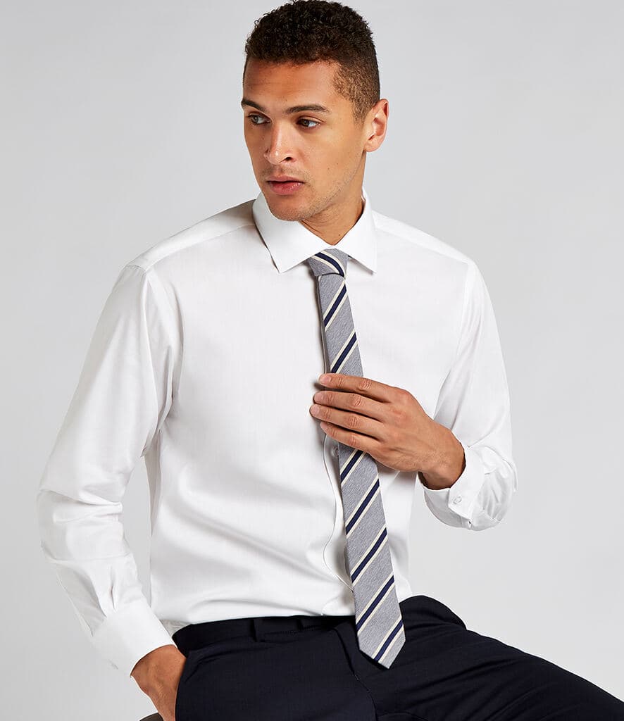 Kustom Kit Premium Long Sleeve Classic Fit Oxford Shirt (Optional Pocket) — k118
