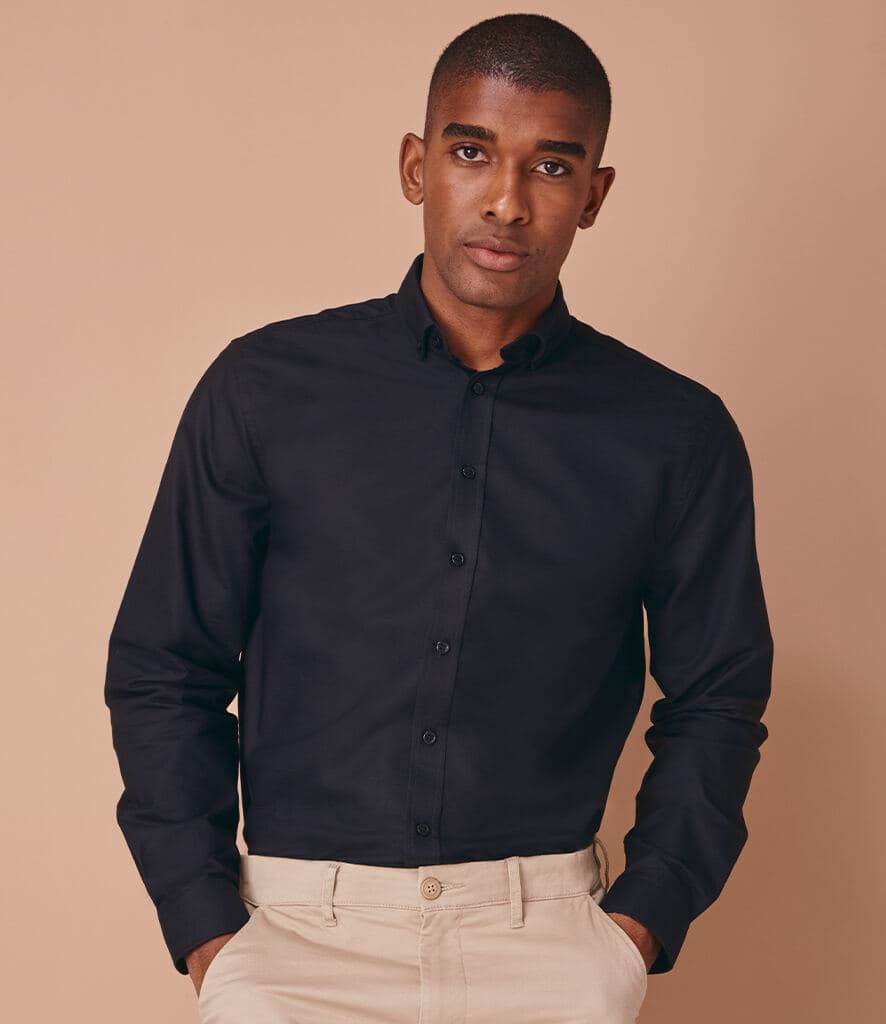 Henbury Modern Long Sleeve Classic Fit Oxford Shirt — h512c