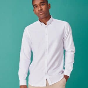 Henbury Modern Long Sleeve Regular Fit Oxford Shirt