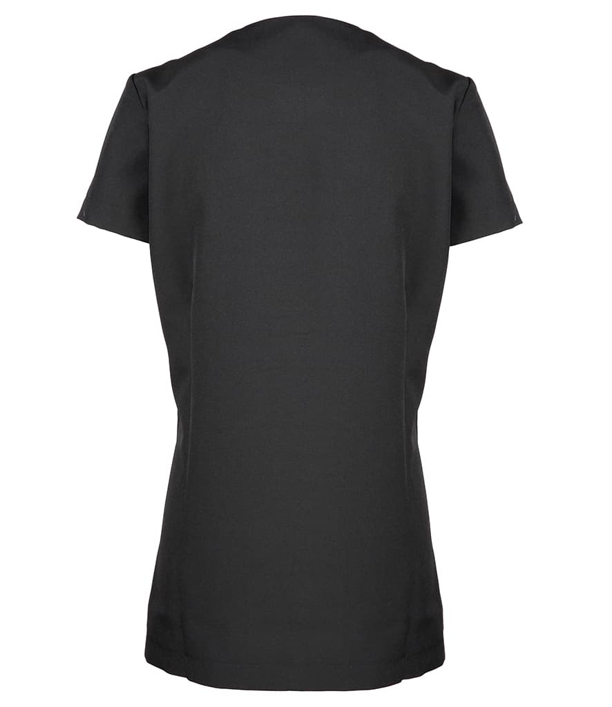 Premier Ladies Camellia Short Sleeve Tunic — PR686 BLK BACK