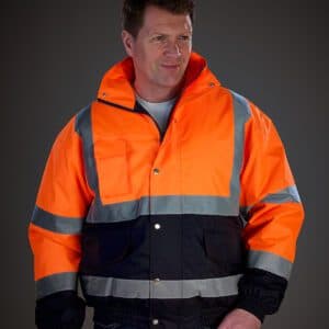 Yoko Hi-Vis Two Tone Bomber Jacket