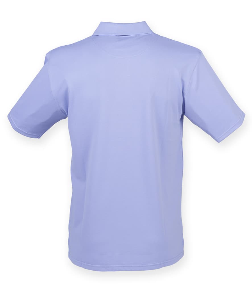Henbury Coolplus® Wicking Piqué Polo Shirt — H475 LAV BACK
