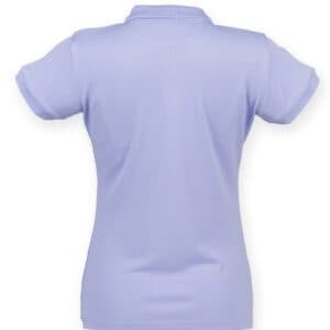 Henbury Ladies Coolplus® Wicking Piqué Polo Shirt — H476 LAV BACK