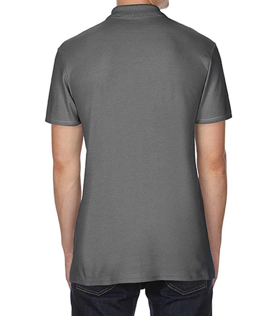 Gildan SoftStyle® Double Piqué Polo Shirt — GD35 CHA BACK