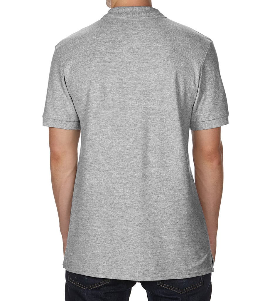 Gildan Hammer Pique Polo Shirt — GD43 SGY BACK