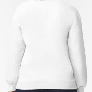 Gildan SoftStyle® Midweight Unisex Crew Neck Sweatshirt — GD67 WHI BACK
