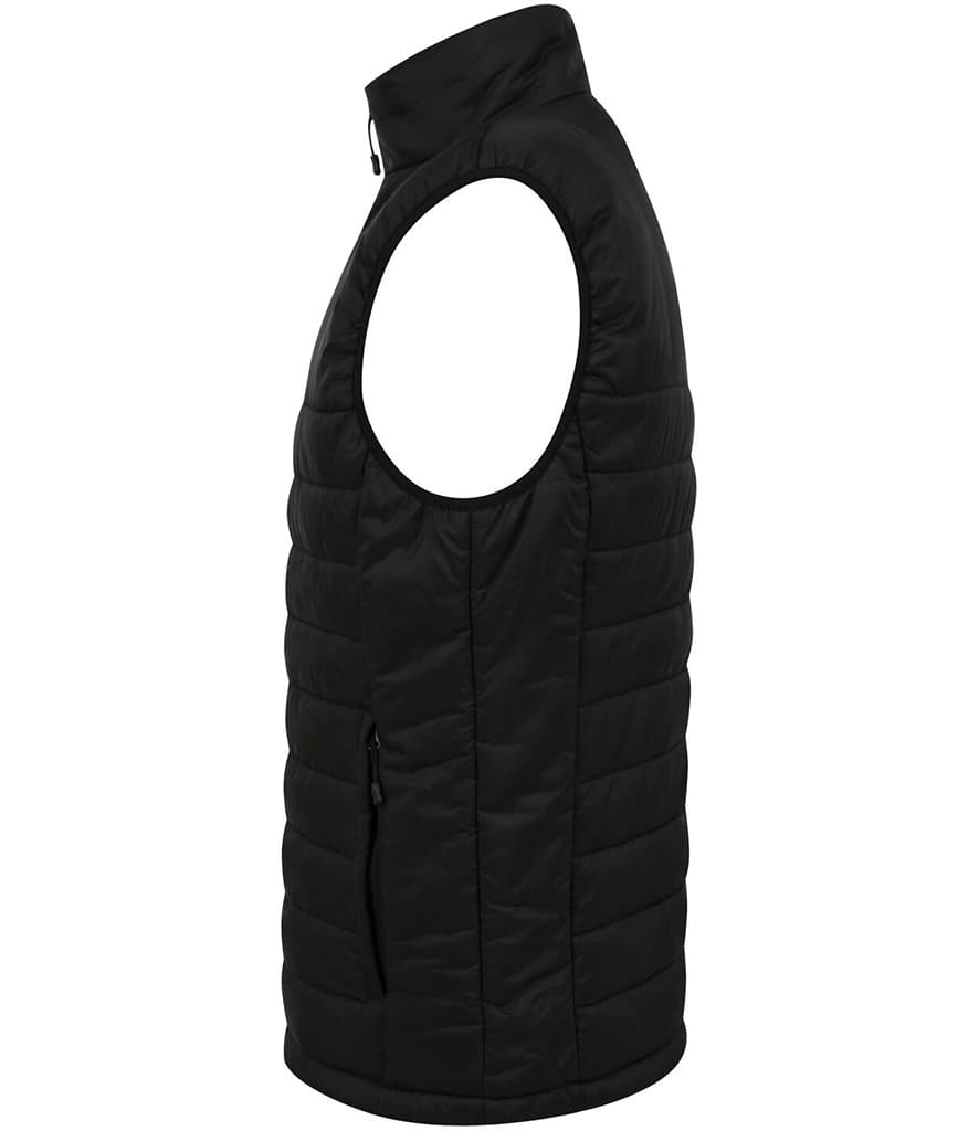 Henbury Unisex Padded Gilet — H875 BLK LEFT