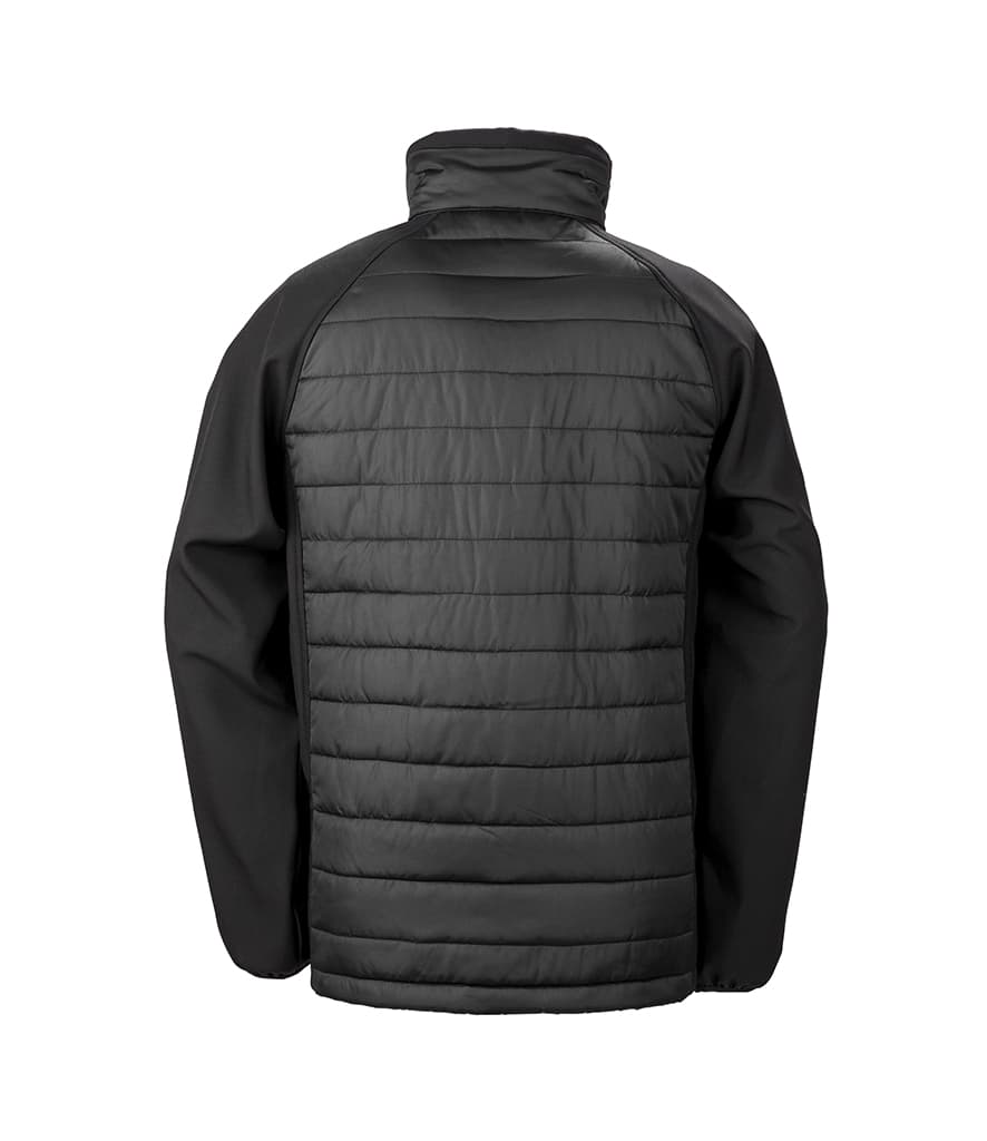 Result Genuine Recycled Compass Padded Jacket — RS237 BKLM BACK