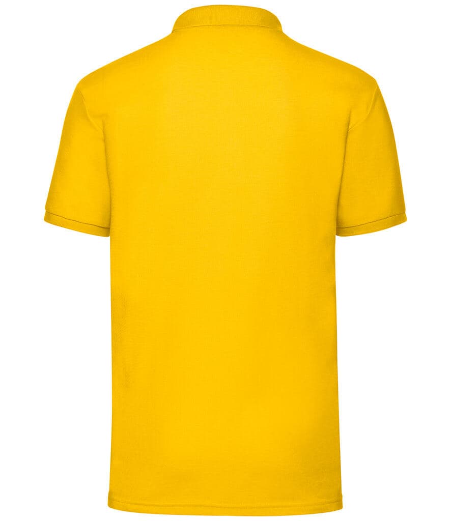 Fruit of the Loom Poly/Cotton Pique Polo Shirt — SS11 SUN BACK
