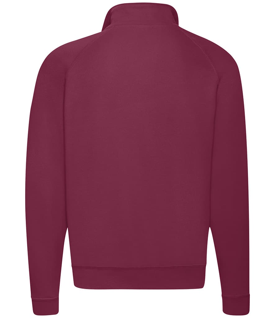 Fruit of the Loom Classic Zip Neck Sweatshirt — SS17 BUR BACK