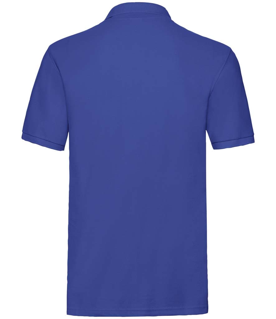 Fruit of the Loom Premium Cotton Pique Polo Shirt — SS5 ROY BACK
