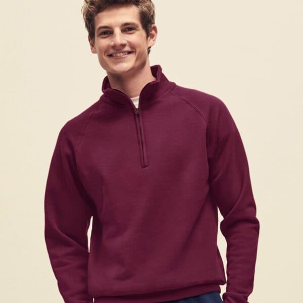 Fruit of the Loom Classic Zip Neck Sweatshirt