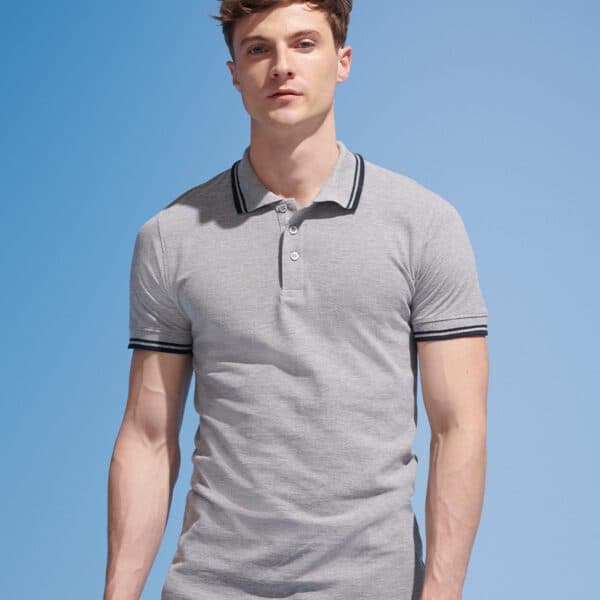 SOL’S Pasadena Tipped Cotton Piqué Polo Shirt