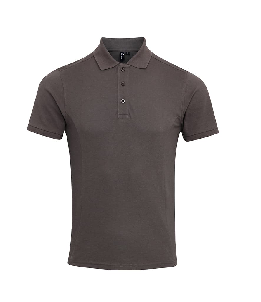 Premier Spun Dyed Recycled Polo Shirt — PR630 DGY FRONT