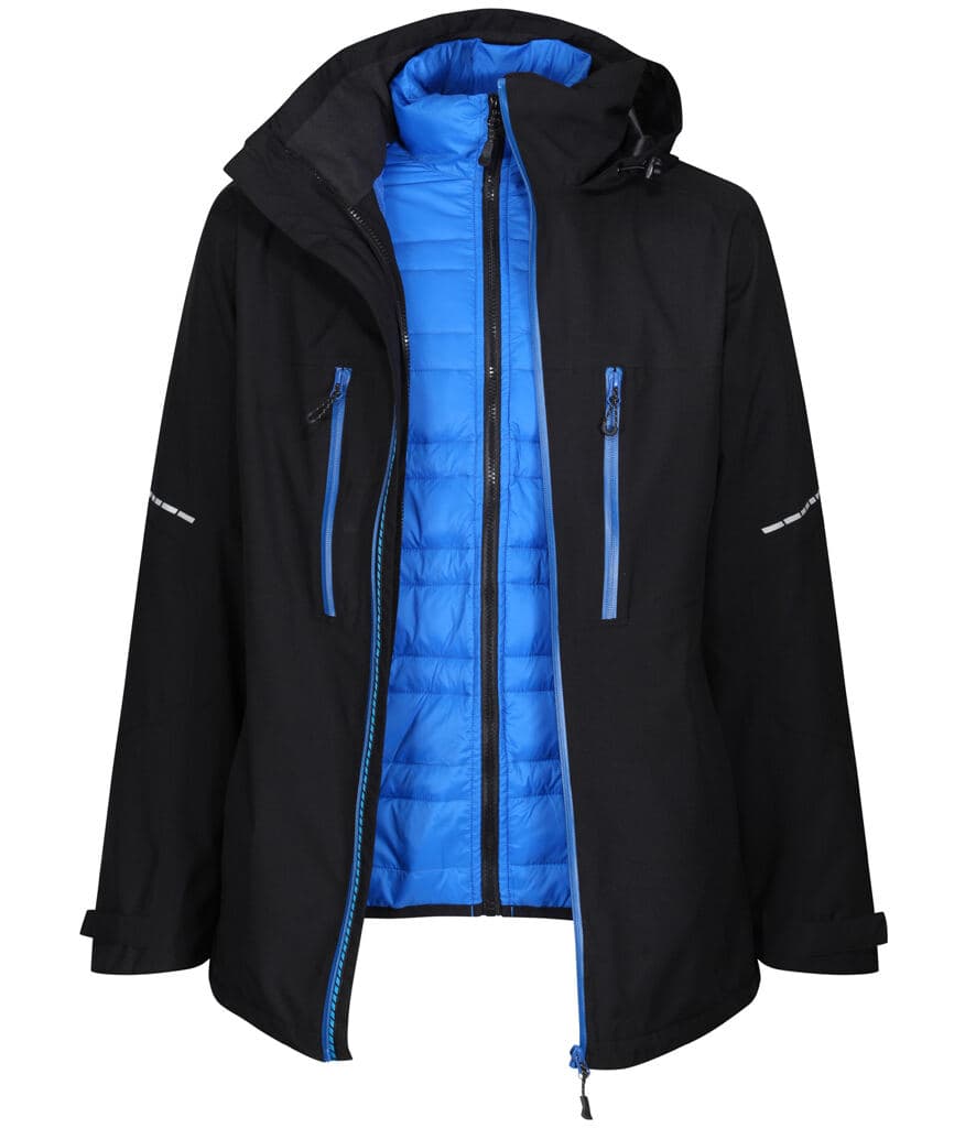 Regatta X-Pro Evader III 3-in-1 Jacket — RG360 BKOB FRONT 2
