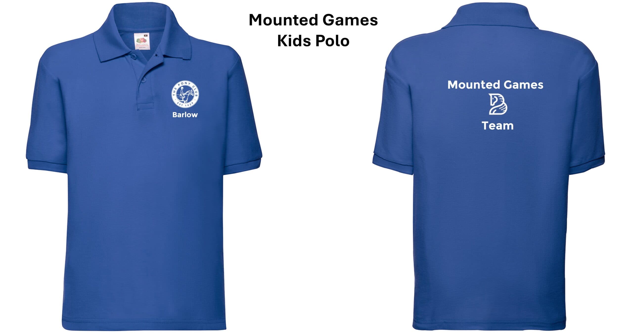 Barlow Pony Club Mounted Games Children’s Polo Shirt