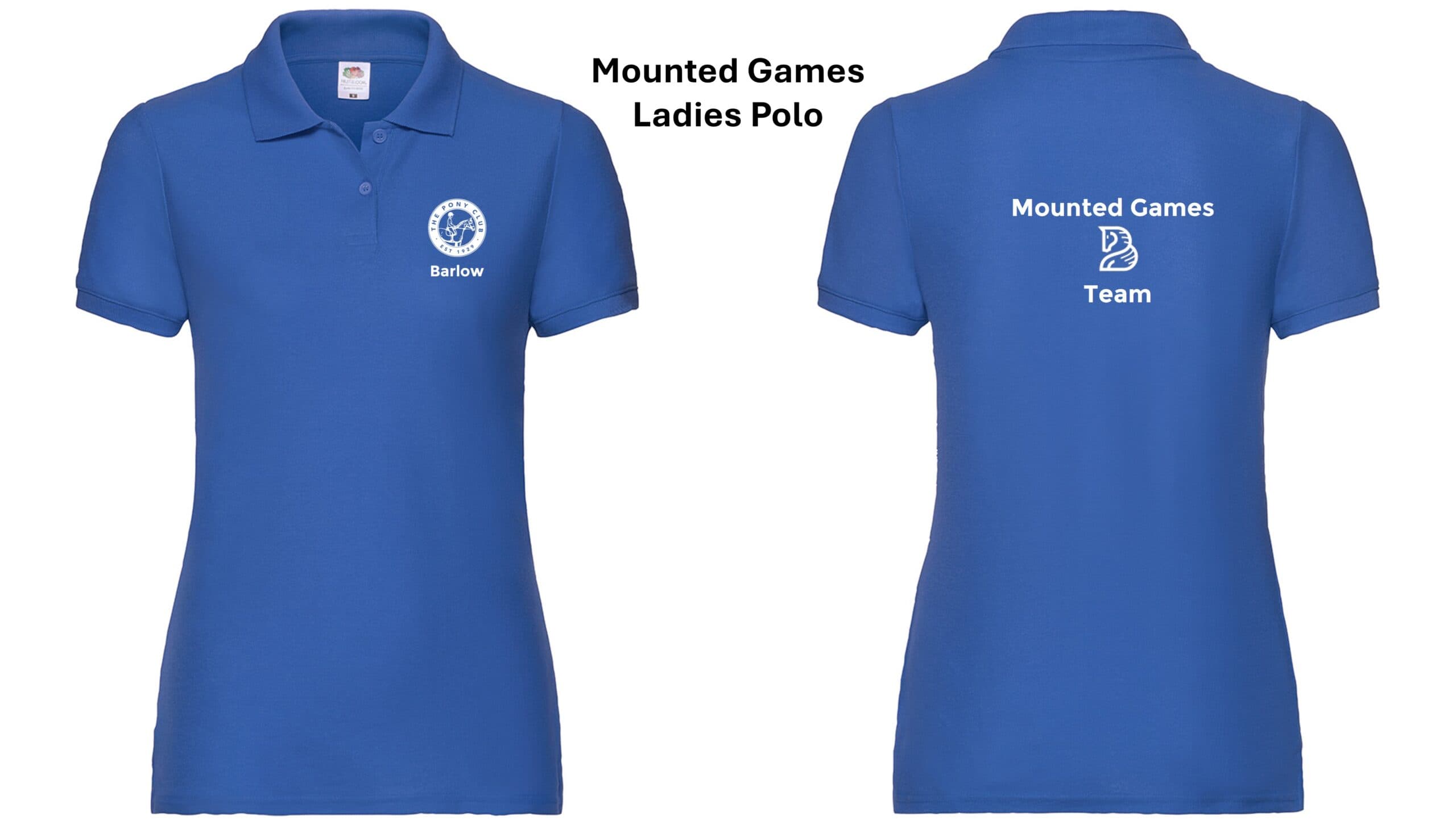 Barlow Pony Club Mounted Games Ladies Fit Polo