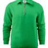 Printer Essentials Rounders Unisex 1/4 Zip Sweatshirt in Fresh Green