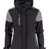 Printer Prime Ladies Padded Softshell Jacket in Black/Anthracite