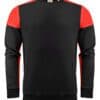 Printer Prime Unisex Crewneck Sweatshirt in Black/Red