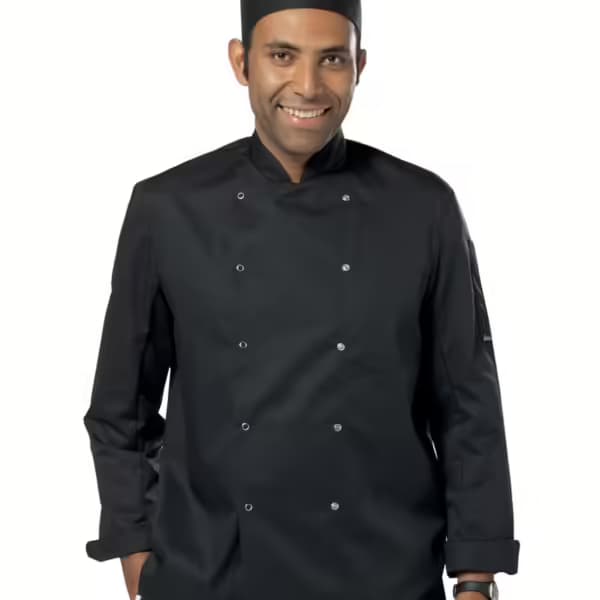 Dennys Long Sleeve Press Stud Chef’s Jacket