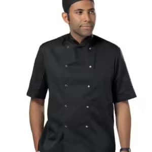 Dennys Short Sleeve Press Stud Chef’s Jacket