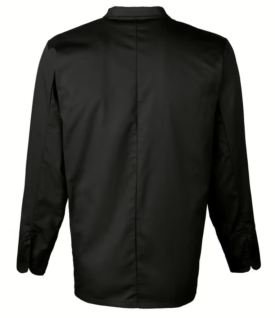 Premier Cuisine Long Sleeve Chef’s Jacket — PR661 BLK BACK