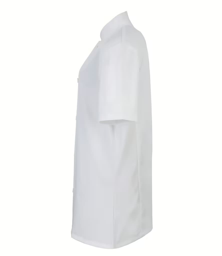 Premier Ladies Short Sleeve Chef’s Jacket — PR670 WHI LEFT
