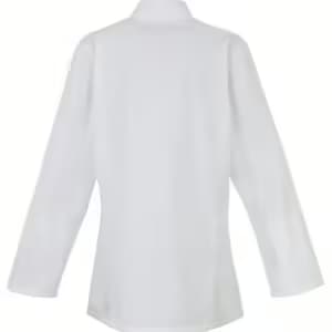 Premier Ladies Long Sleeve Chef’s Jacket — PR671 WHI BACK