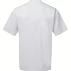 Premier Essential Short Sleeve Chef’s Jacket — PR900 WHI BACK