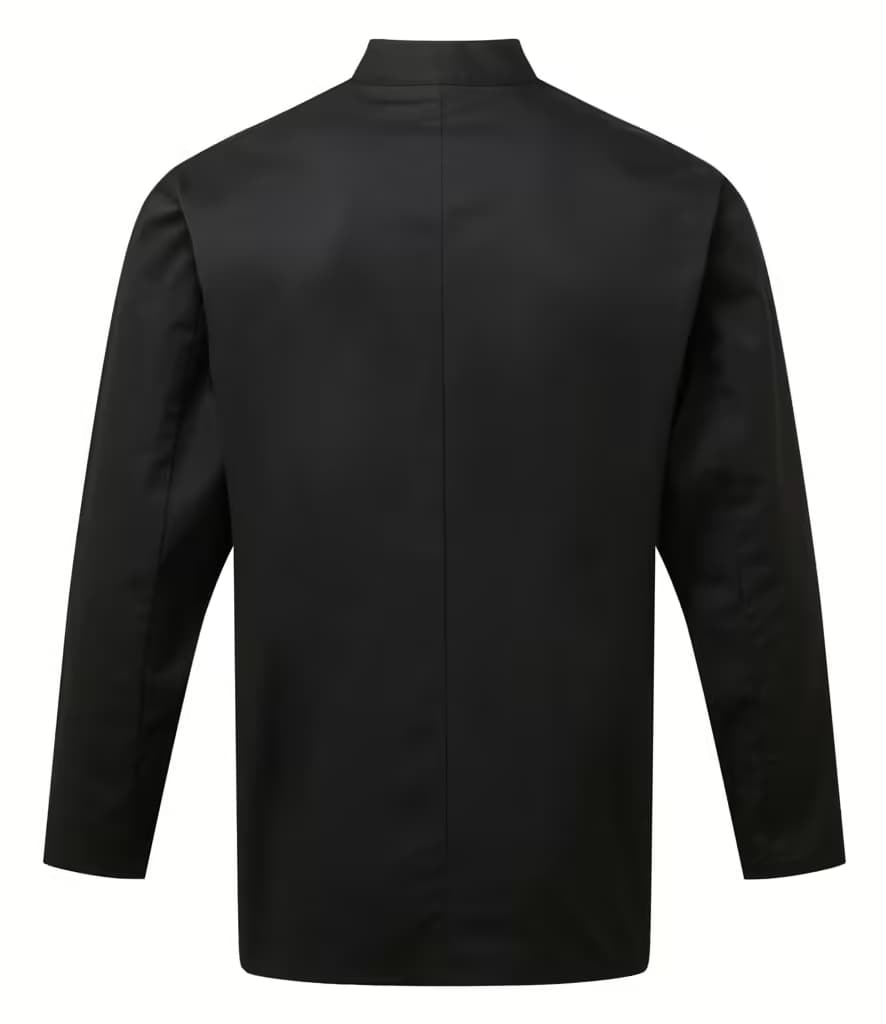 Premier Essential Long Sleeve Chef’s Jacket — PR901 BLK BACK