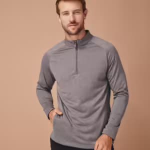 Henbury Zip Neck Wicking Top