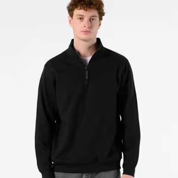 SOL’S Stan Contrast Zip Neck Sweatshirt