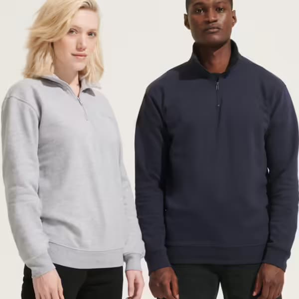 SOL’S Unisex Conrad 1/4 Zip Sweatshirt