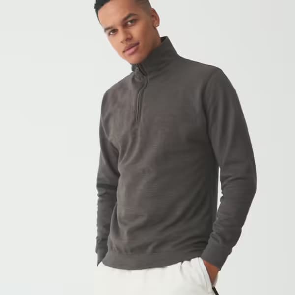 AWDis Sophomore Zip Neck Sweatshirt