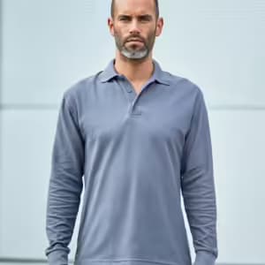 Pro RTX Pro Long Sleeve Pique Polo Shirt