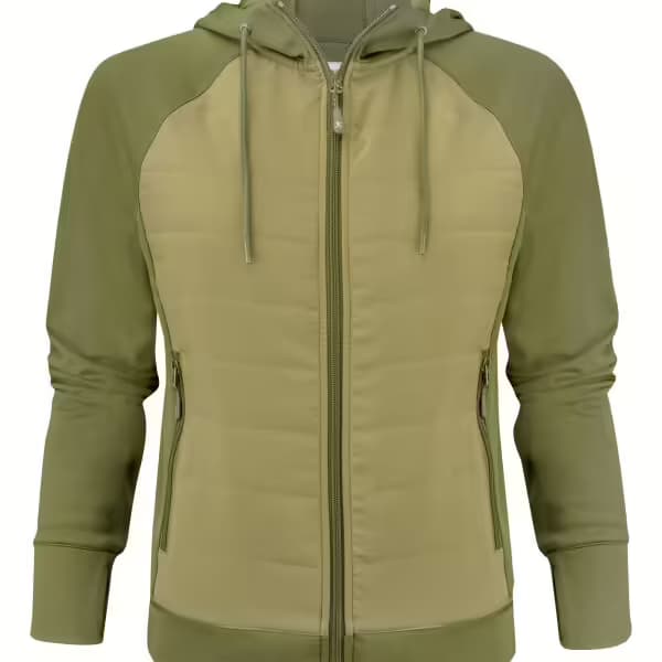 James Harvest Keyport Full Zip Hooded Hybrid Ladies Jacket