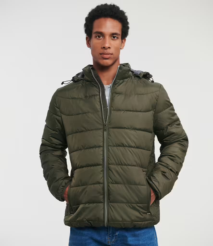 Russell Hooded Nano Padded Jacket — 440m