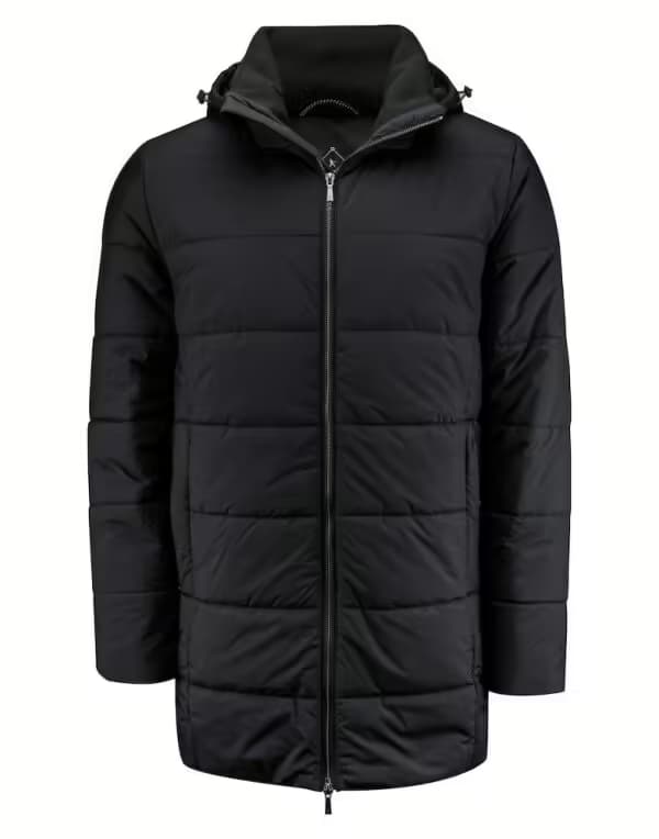 James Harvest Nordmont Unisex Jacket in Black