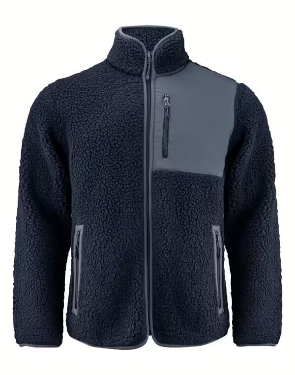 James Harvest Kingsley Sherpa Fleece Unisex in Navy