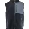 James Harvest Kingsley Sherpa Fleece Unisex Vest in Navy