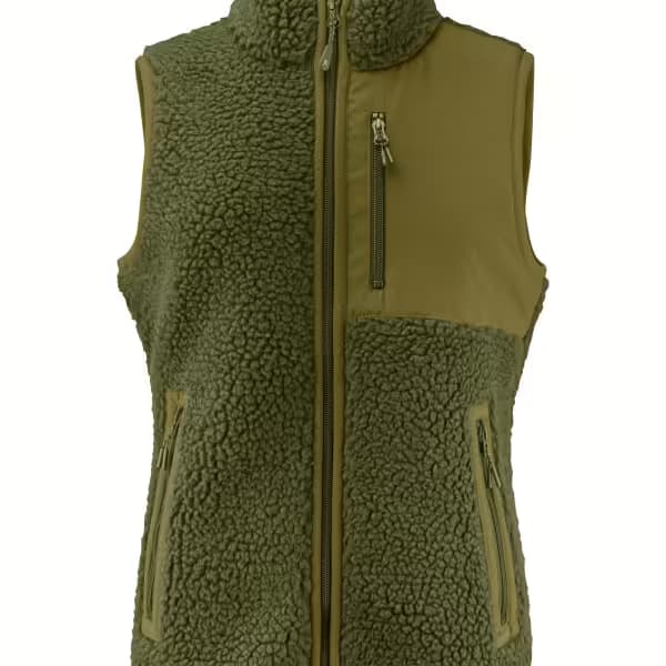 James Harvest Kingsley Sherpa Fleece Ladies Vest