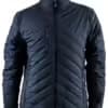James Harvest Deer Ridge Quilted Unisex Jacket in Navy