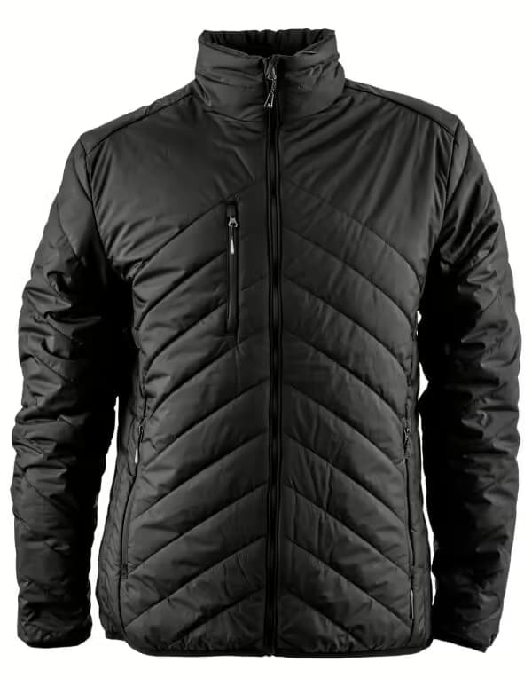 James Harvest Deer Ridge Quilted Unisex Jacket in Black