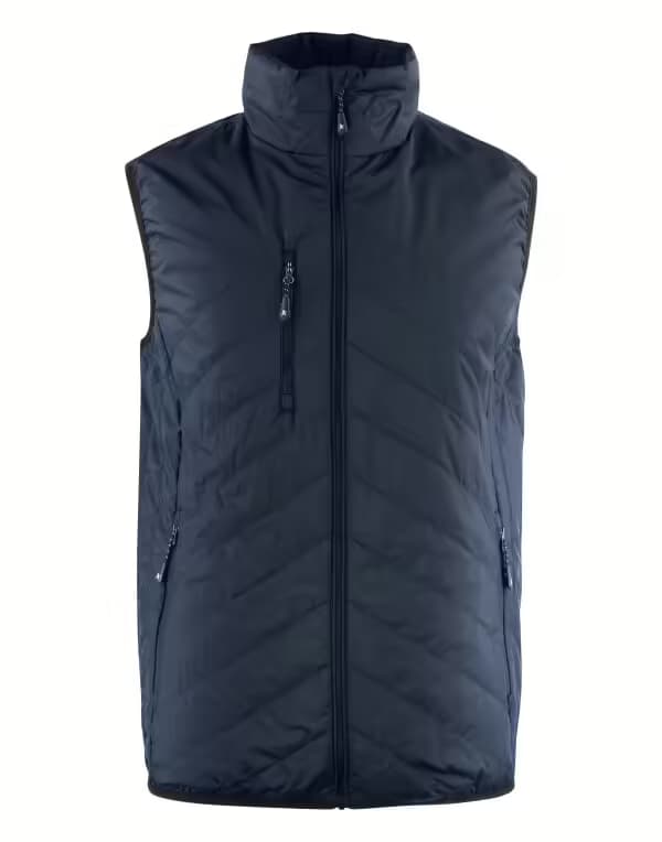 James Harvest Deer Ridge Unisex Quilted Vest in Navy
