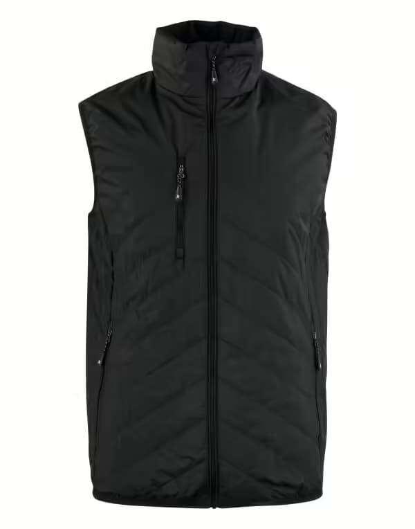 James Harvest Deer Ridge Unisex Quilted Vest in Black