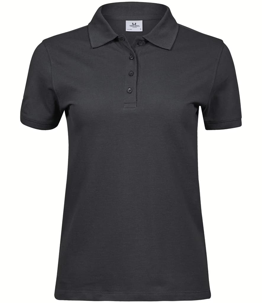 Tee Jays Ladies Heavy Cotton Pique Polo Shirt — T1401 DGY FRONT